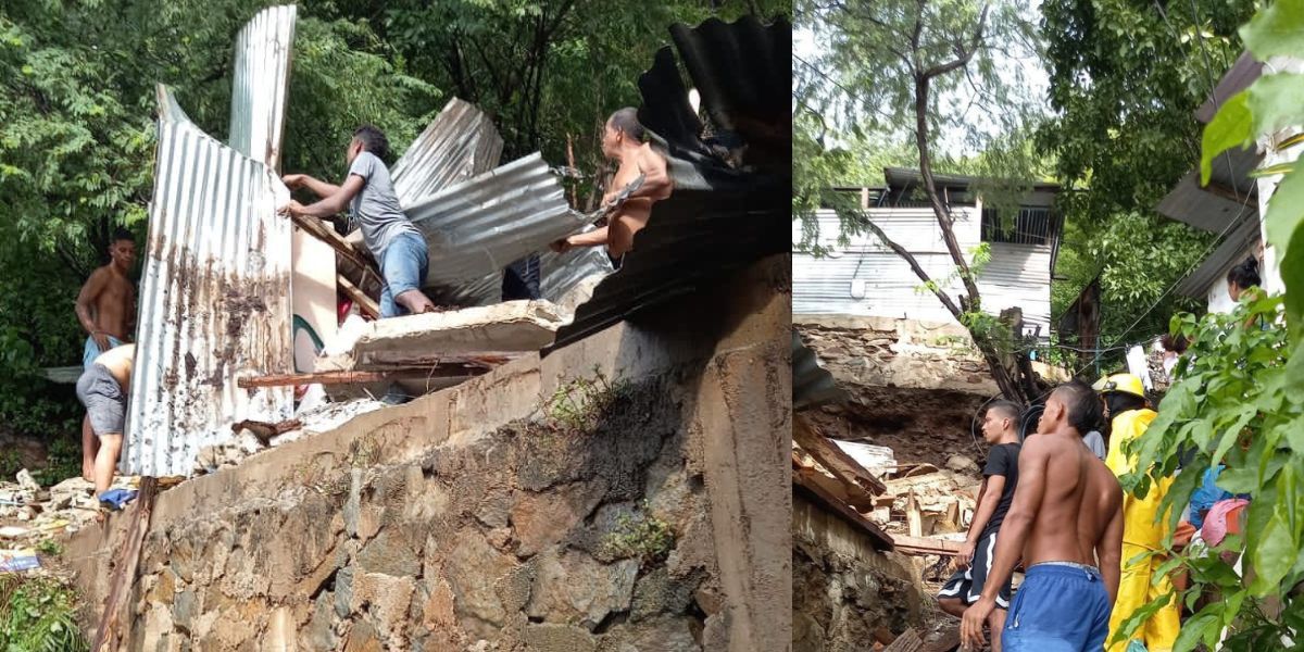 Bomberos de Santa Marta No hubo heridos, solo un susto para la familia que habitaba la casa.