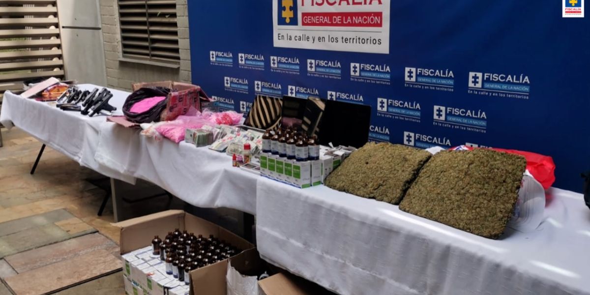 Fiscalía La organización narcotraficante estaría involucrada en la salida de drogas sintéticas a Estados Unidos y países de Europa, el Caribe y Suramérica.