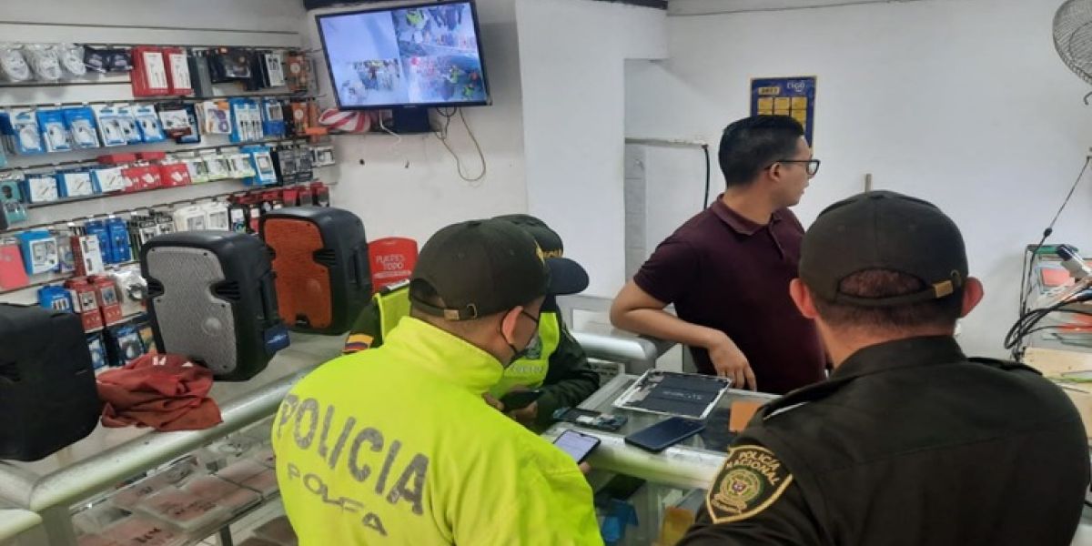 Policía Metropolitana de Santa Marta Los operativos se realizaron en el centro.