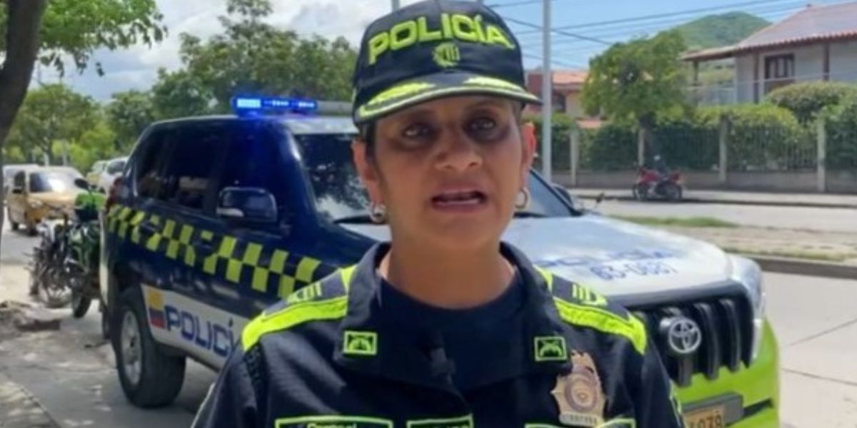 Comandante de la Policía Metropolitana, Adriana Paz.
