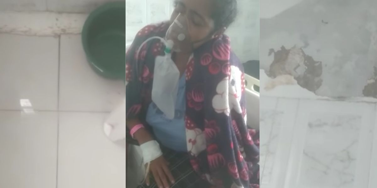 Captura de Video. En malas condiciones es atendida Sandra Patricia.