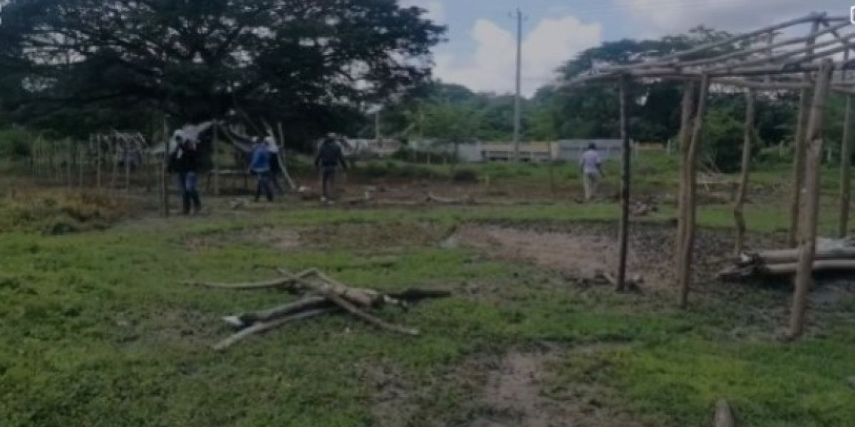 Captura de Video. El desalojo se llevó a cabo este miércoles.