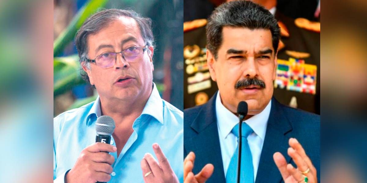 Gustavo Petro y Nicolas Maduro