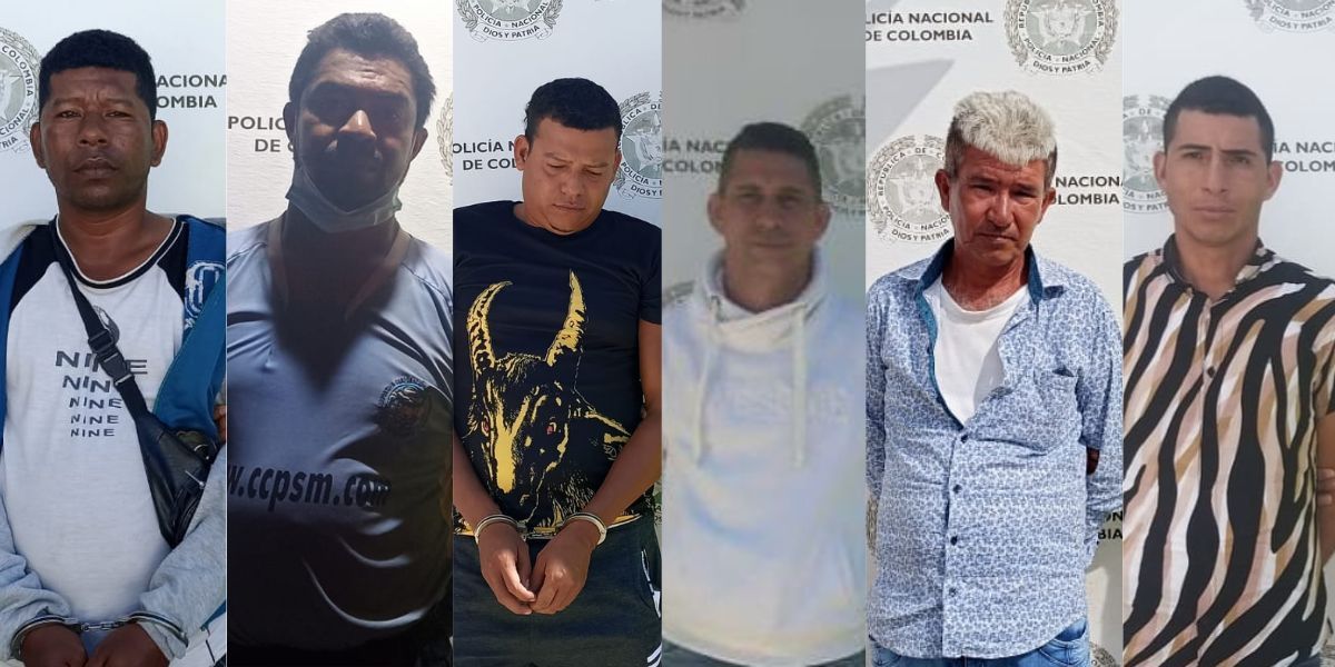 Cortesía Capturados por violencia intrafamiliar.