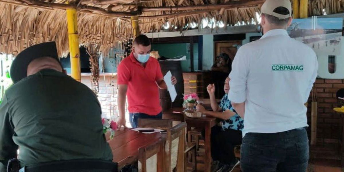 Cortesía Corpamag inició controles en restaurantes y mercados.