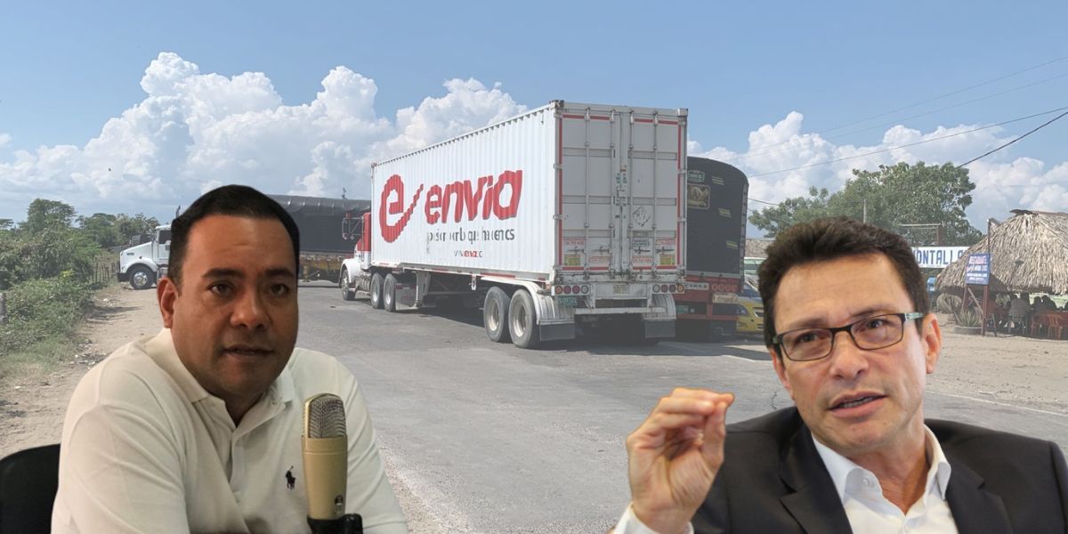Bloqueos en la Troncal de Los Contenedores enfrenta al alcalde de Plato y al gobernador Caicedo.