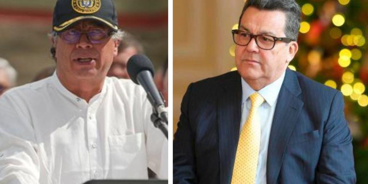 Cortesía Gustavo Petro y el presidente de Colpensiones.