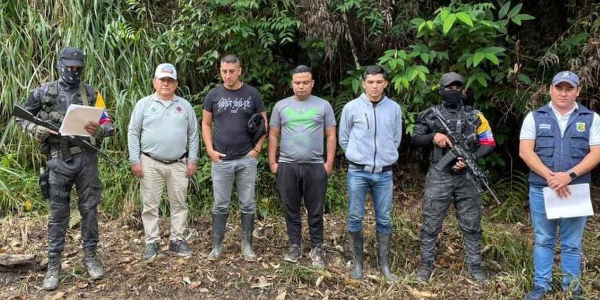 Cortesía. Policías secuestrados