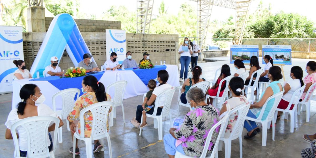 Air-e Air-e moderniza infraestructura eléctrica de corregimiento La Colombia
