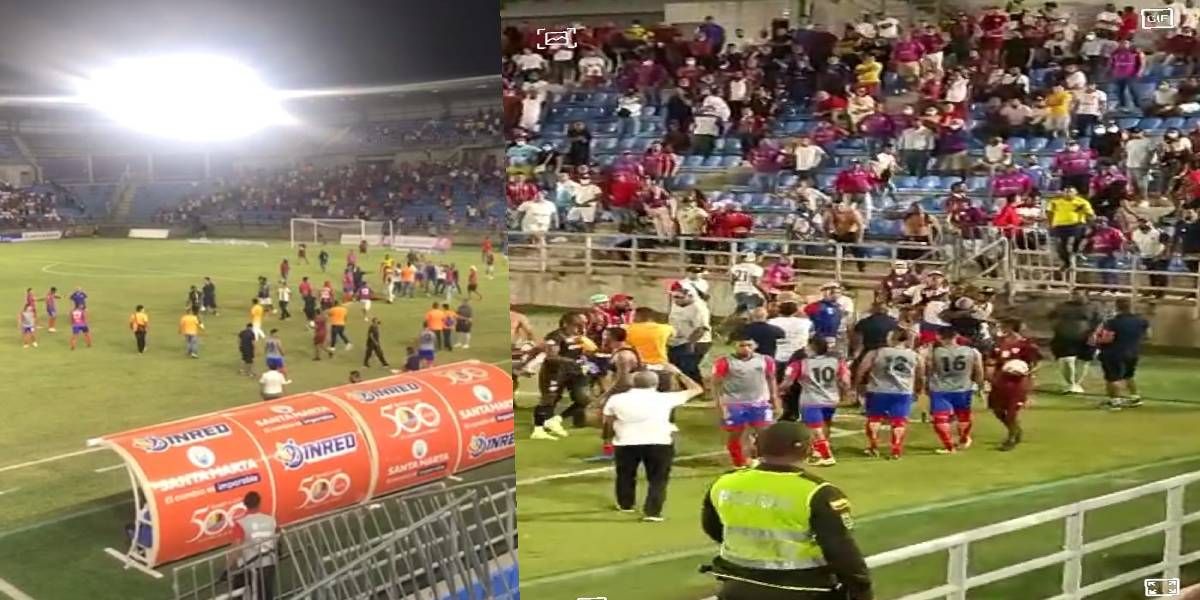 Captura de Video. Bochornoso escenario lo registrado en la noche del martes.
