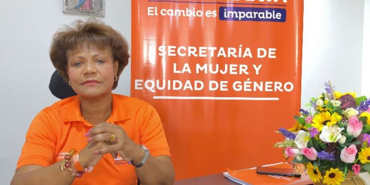 Secretaria de la Mujer, Carlina Sánchez.
