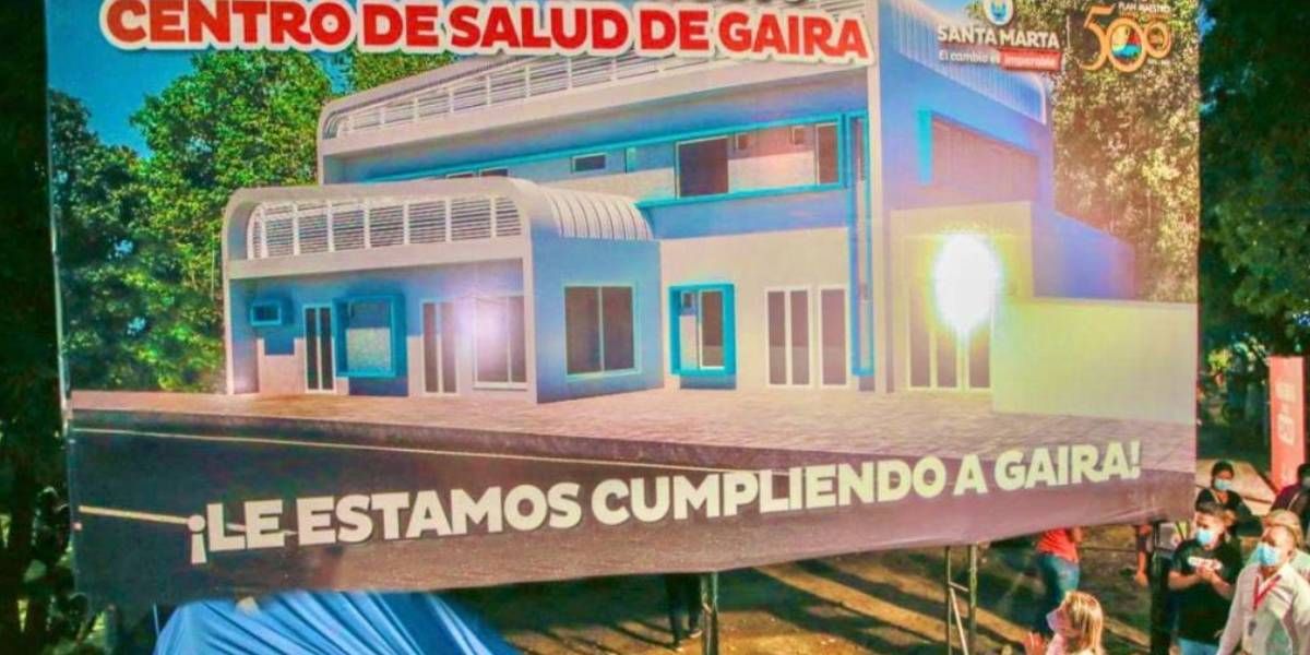 Alcaldía Así sería el nuevo centro de salud de Gaira.