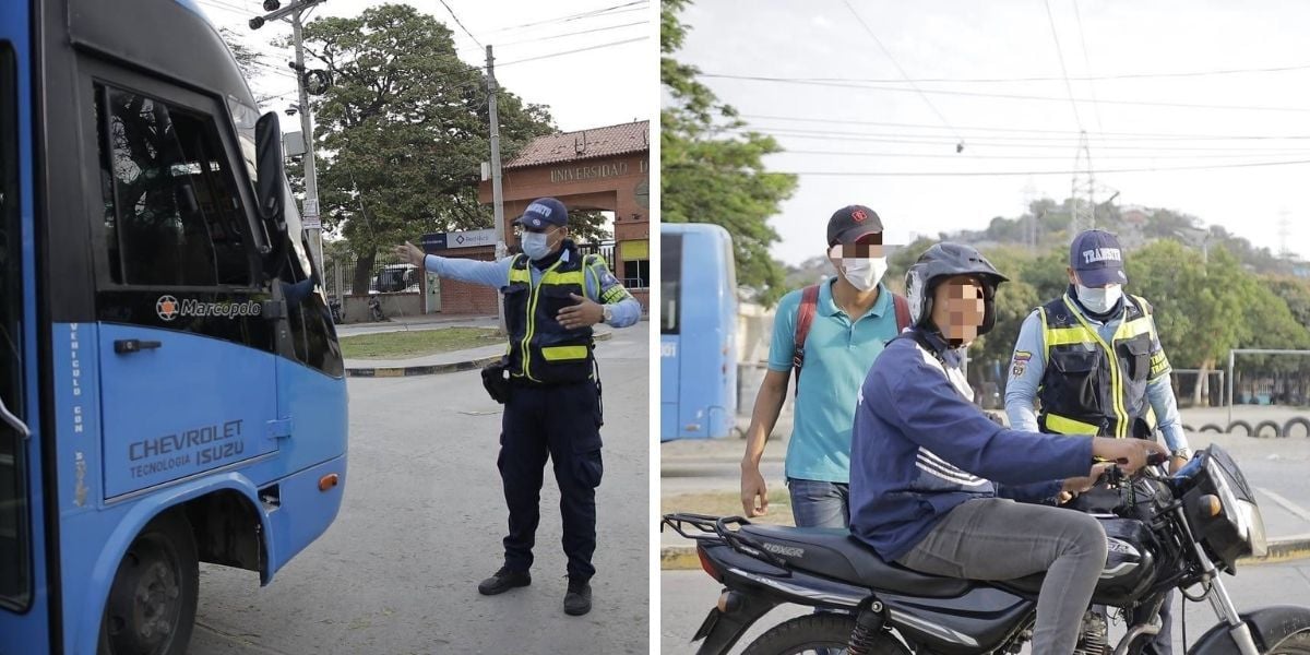estos controles se realizan para garantizar la seguridad y orden en este sector. 