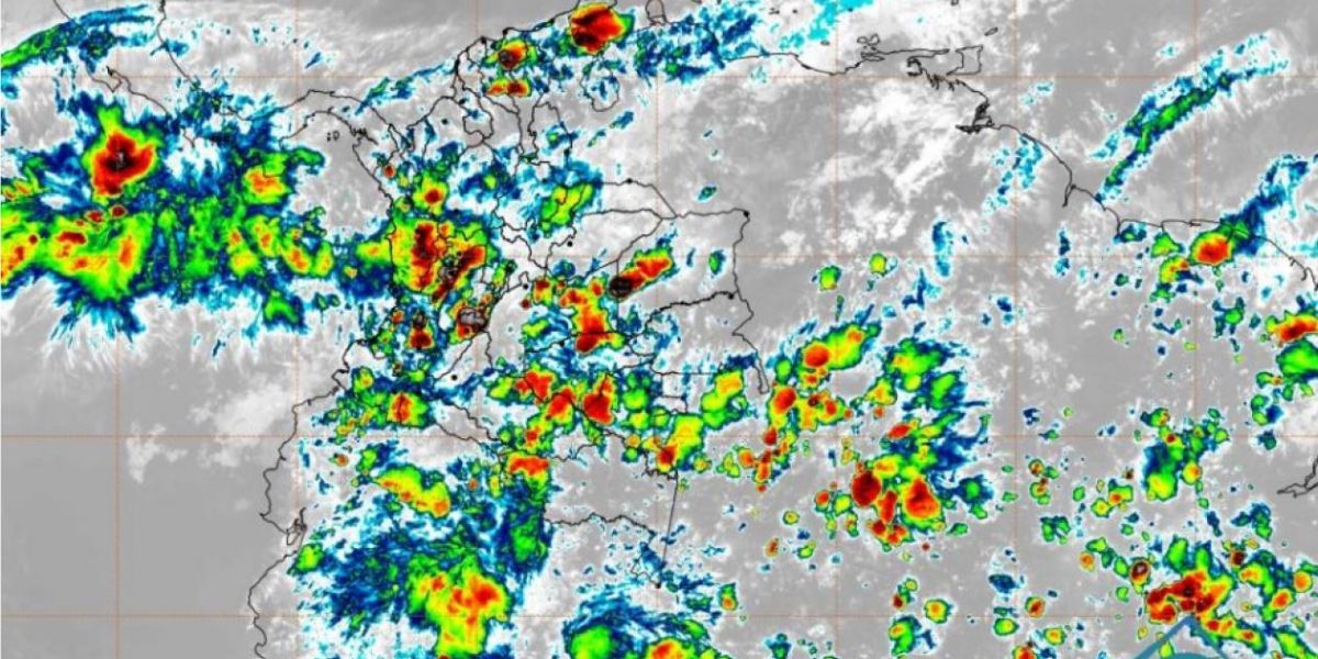 Pronóstico del Ideam para las próximas 72 horas en Colombia.