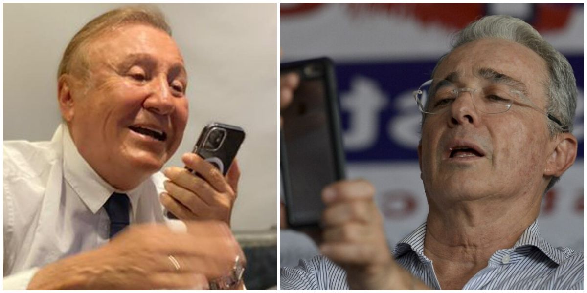 Rodolfo Hernández y Álvaro Uribe.