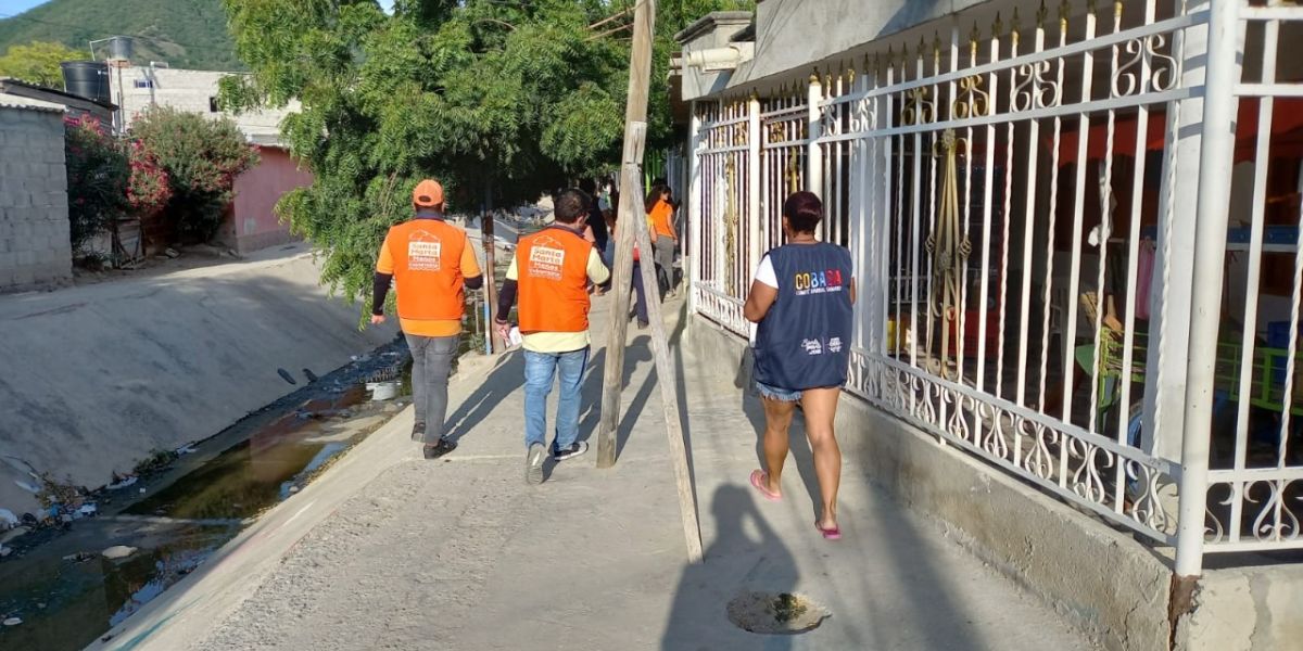 Distrito Las primeras jornadas se llevaron a cabo en compañía de voluntarios miembros del Comité Barrial Samario.