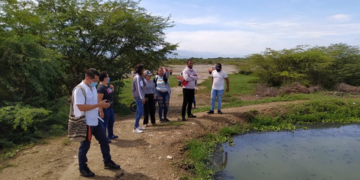 Los funcionarios llegaron a la Variante Sur de Ciénaga.