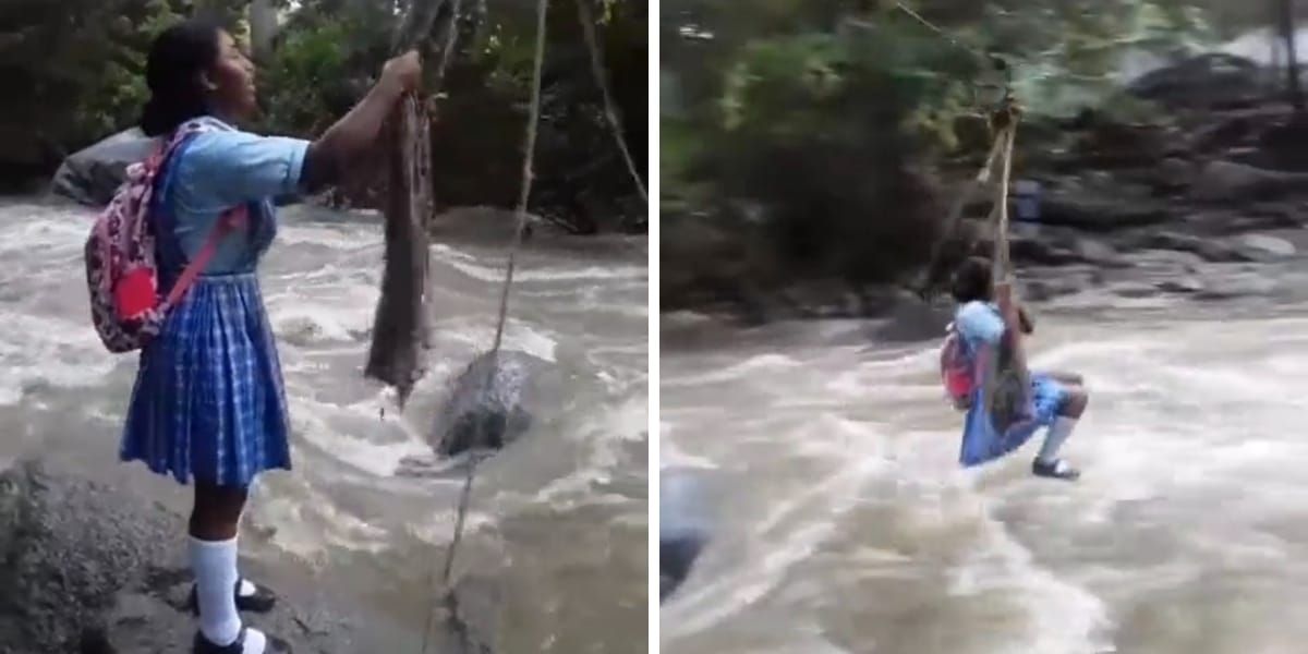 Captura de Video. Así cruzan los niños.