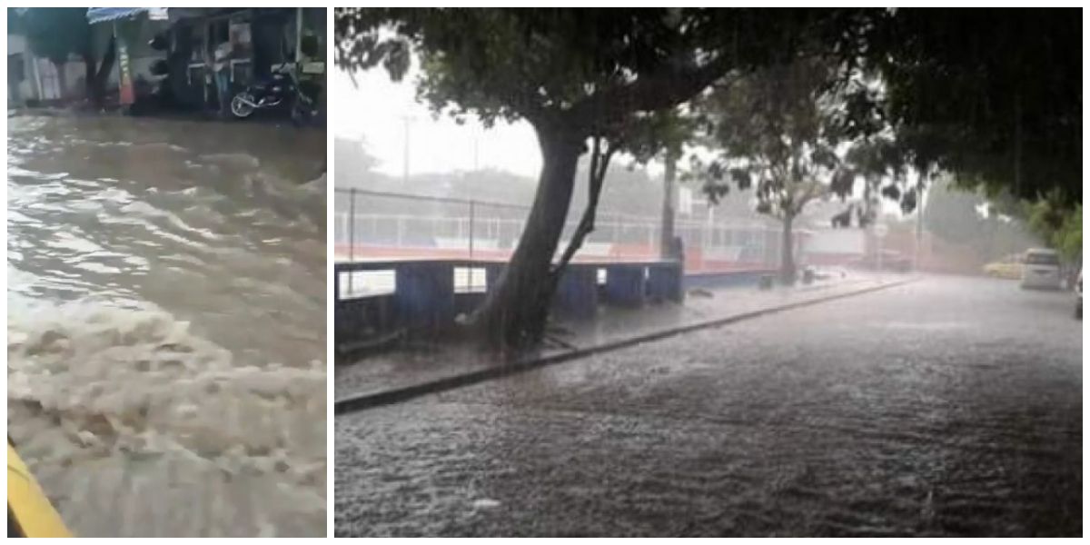 Lluvias en Santa Marta. 