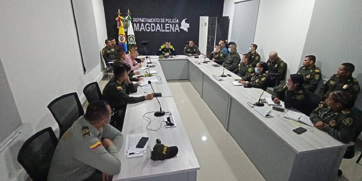 Policía del Magdalena Para monitorear minuto a minuto los pormenores de la jornada electoral.