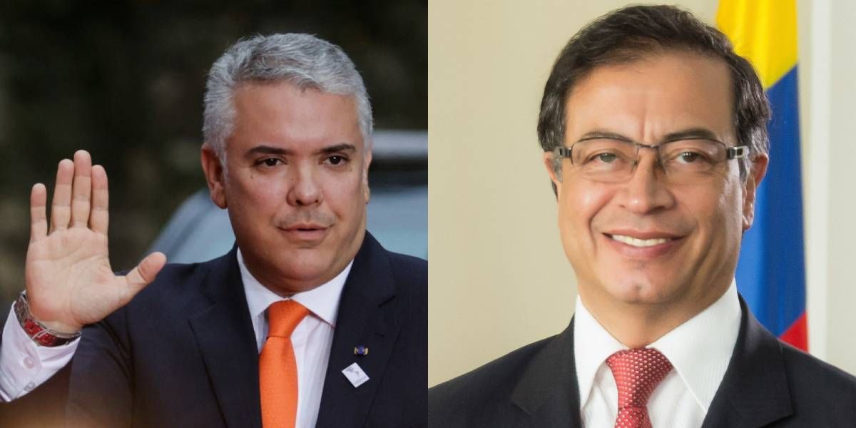 Iván Duque y Gustavo Petro.