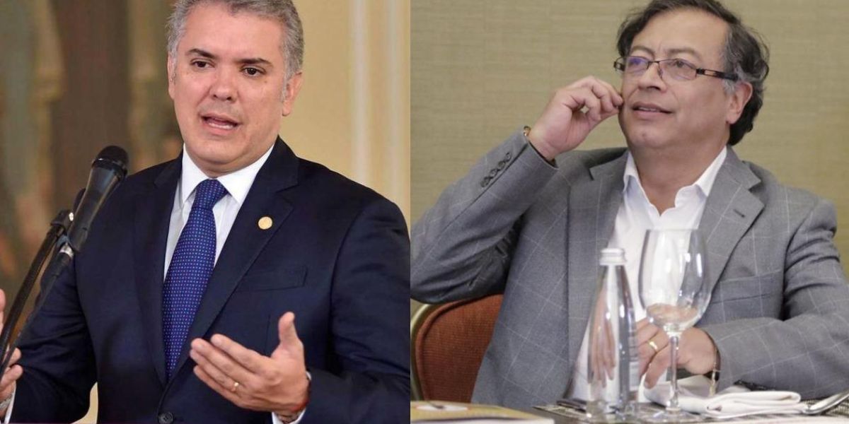 Iván Duque y Gustavo Petro.