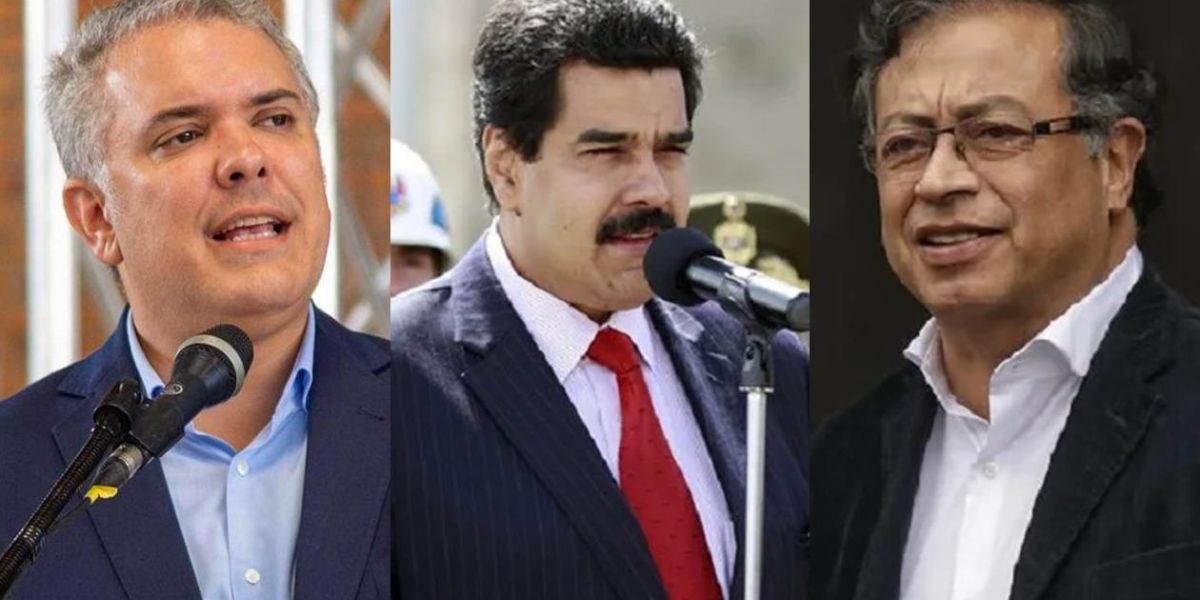 Agencia EFE Iván Duque, Nicolás Maduro y Gustavo Petro.