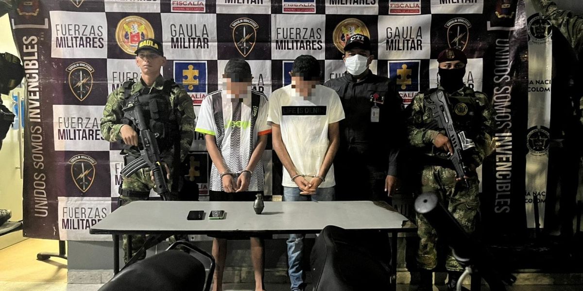 Ejército Los capturados presuntamente son hombres de 'Los Costeños'.