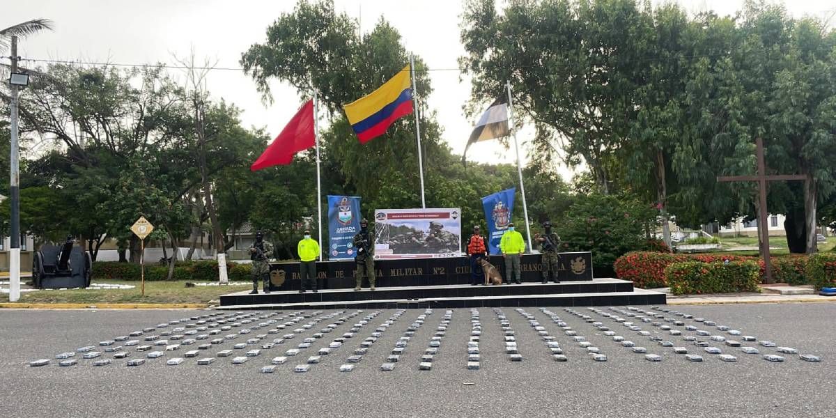 Armada Droga incautada en Barranquilla.