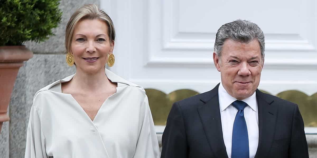 Pulzo María Clemencia Rodríguez y Juan Manuel Santos