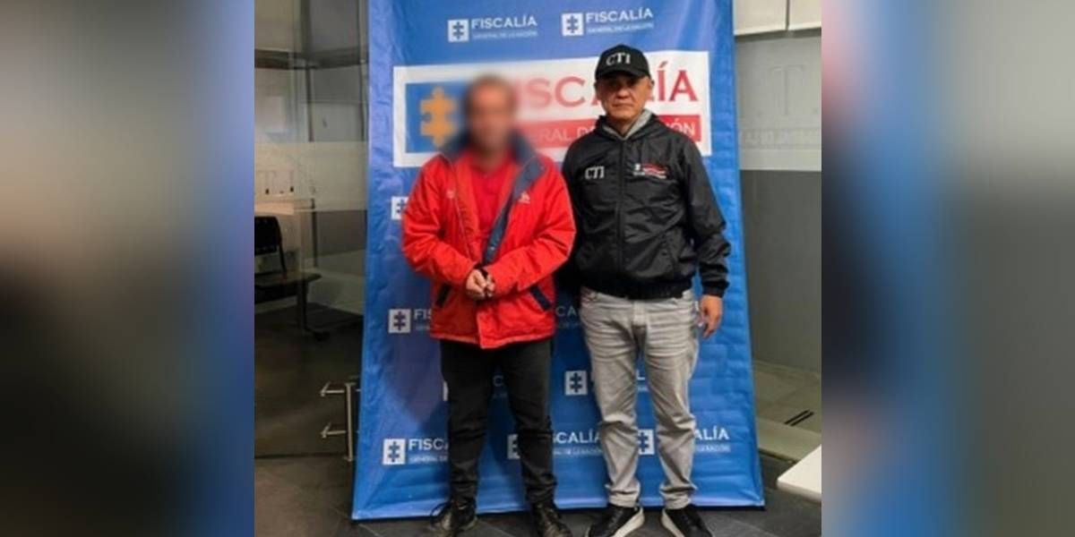 Fiscalía Hombre capturado.