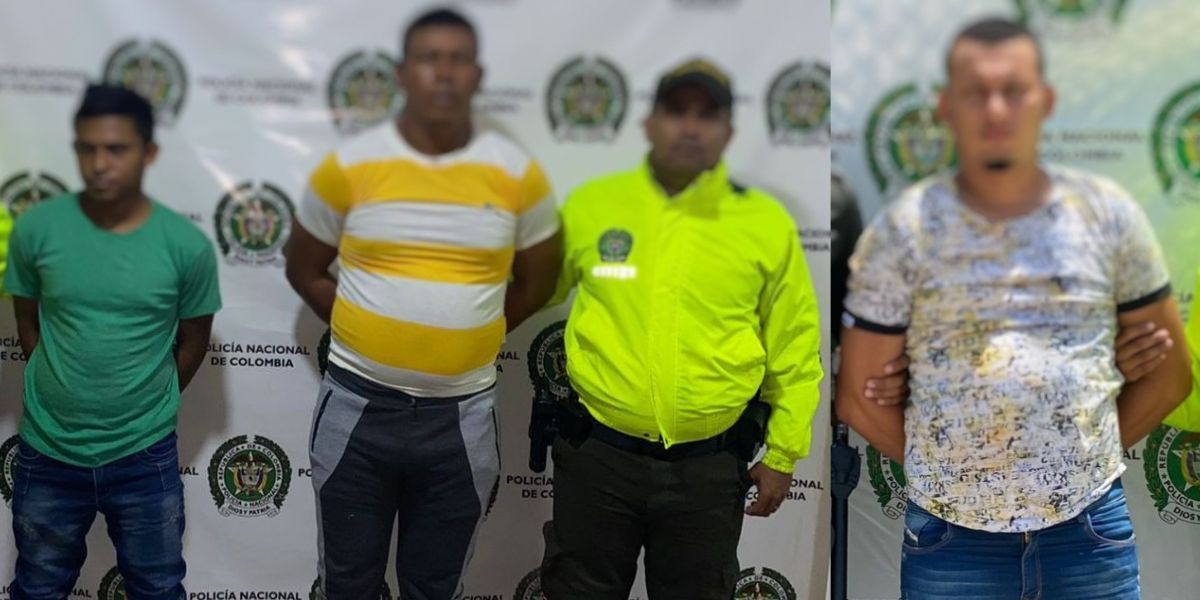 Policía del Magdalena Los capturados fueron enviados a la cárcel.