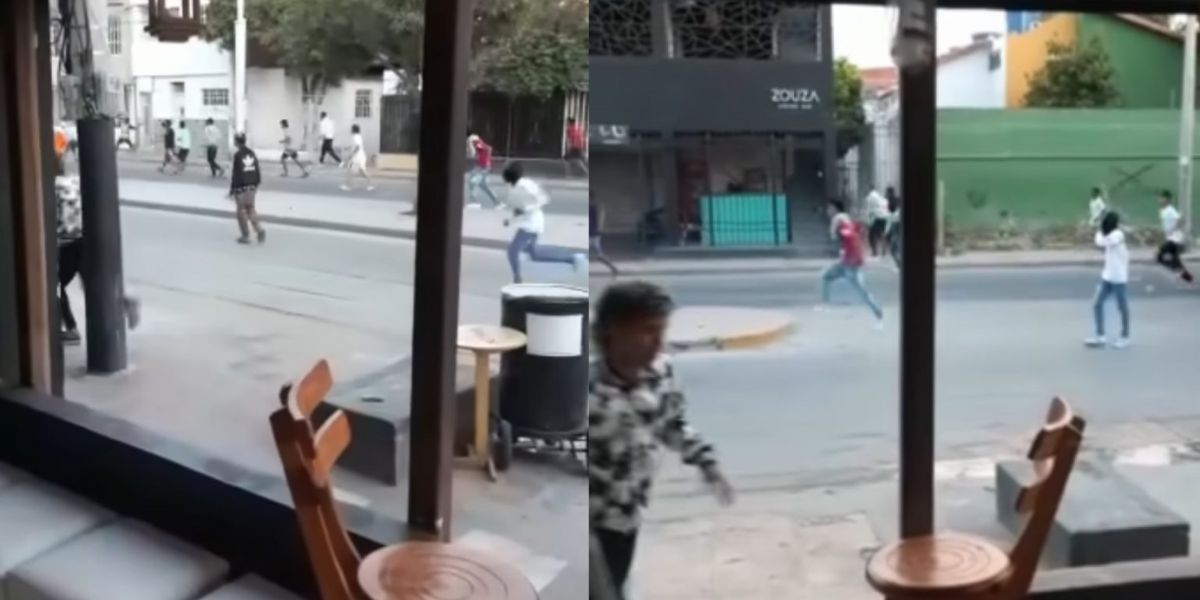 Capture de pantalla. En un video quedó registrado el hecho de intolerancia.