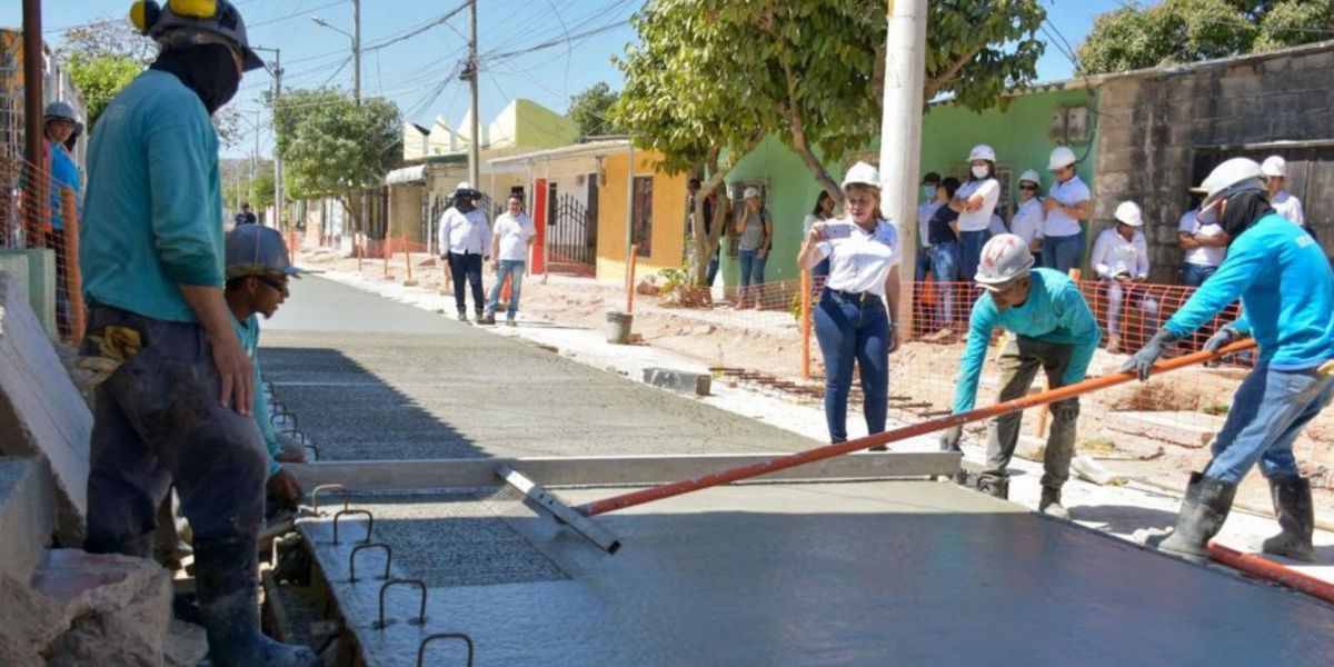 Cortesía Obras en el barrio Once de Noviembre.
