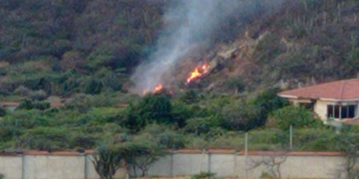 Cortesía Inicio de la propagación del fuego en Gaira