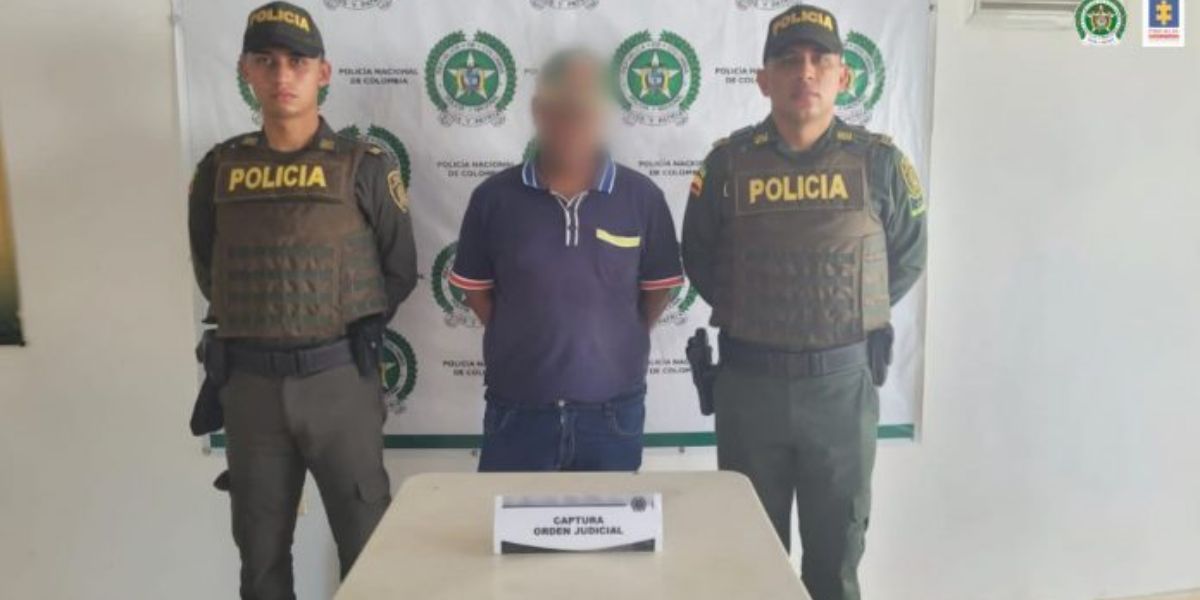 Luiggy Carretero Arrieta se entregó a la Policía Nacional en el municipio de Mahates, Bolívar.