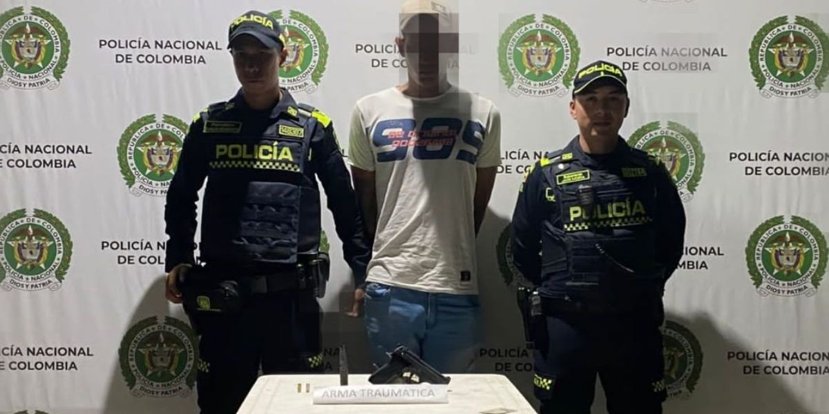 Policía Metropolitana de Santa Marta. Jhony Smith Linero Lean capturado.