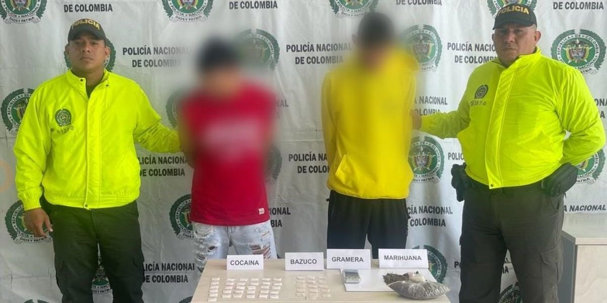 Policía Metropolitana de Santa Marta. José Gregorio Medina Bracho y Jorge Moisés Martínez López.