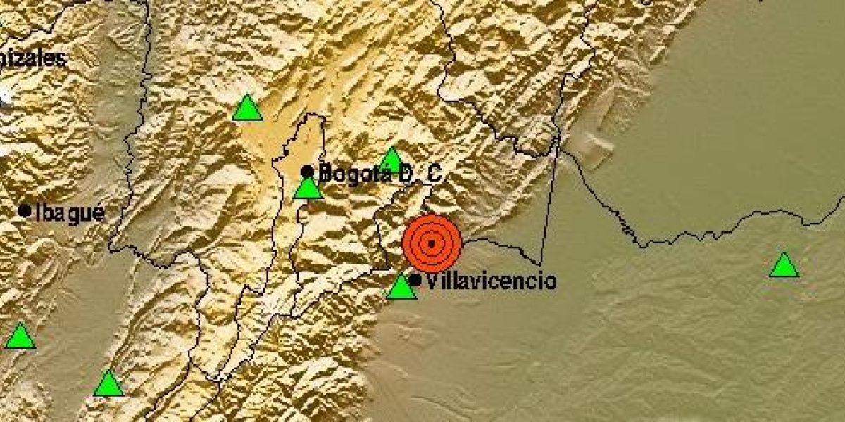 Epicentro del temblor.