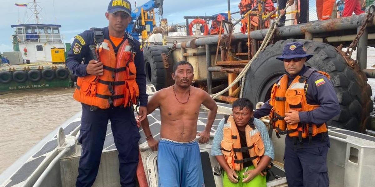 Pescadores rescatados.