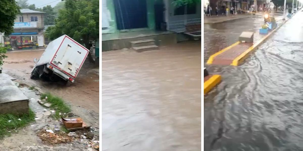 Afectaciones por la lluvia.