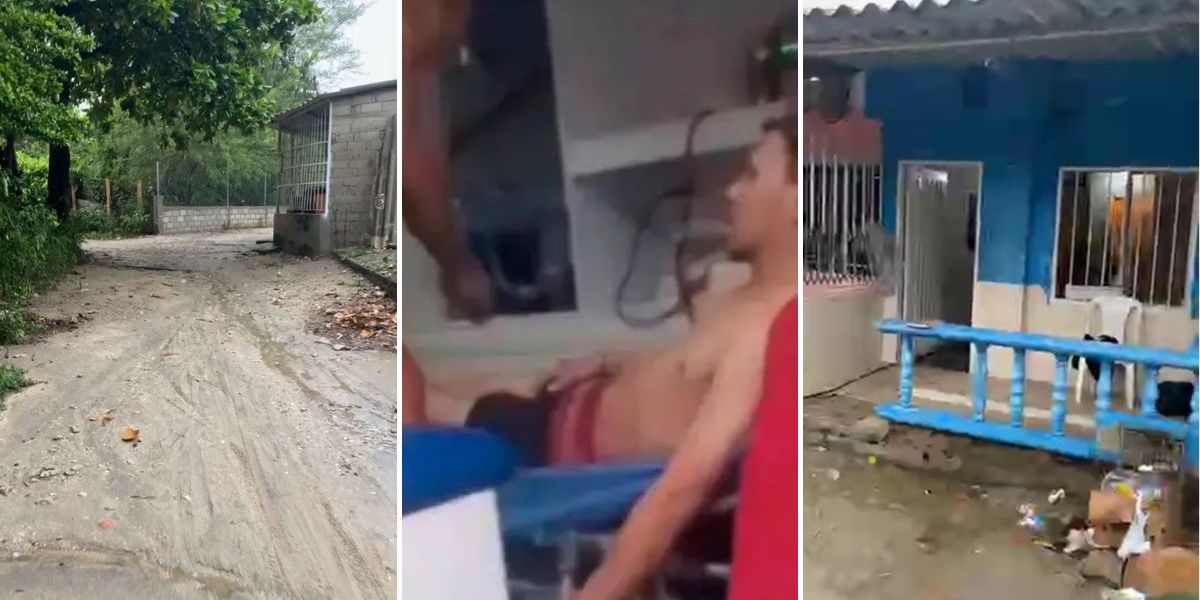 Cortesía. Rayo cayó en el barrio Tayrona, en Santa Marta.