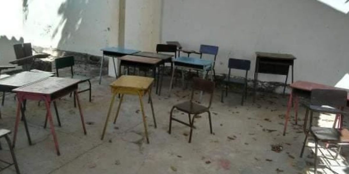 cortesía En pésimas condiciones está el colegio.