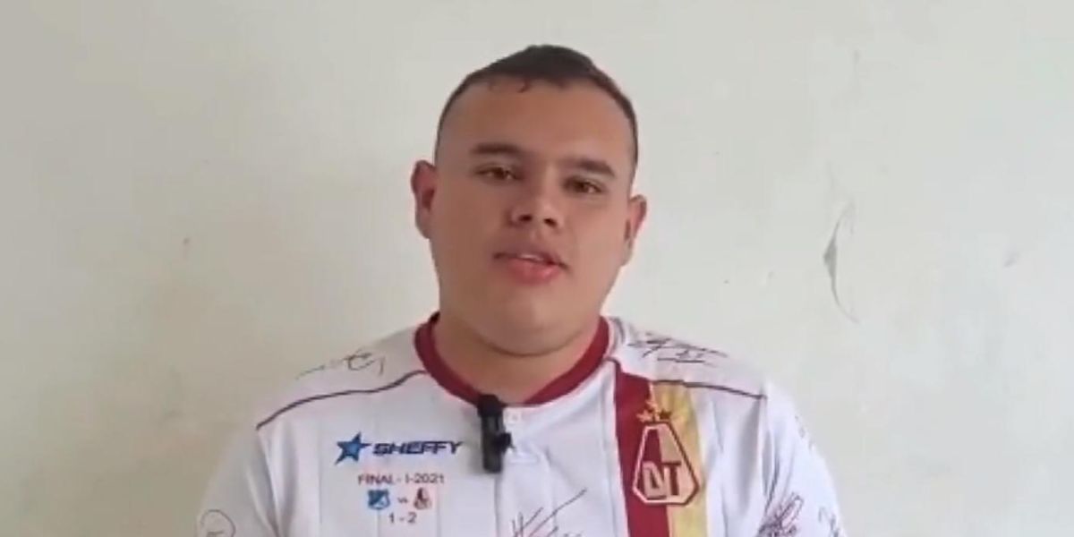 Alejandro Montenegro, agresor del jugador de Millonarios, Daniel Cataño.