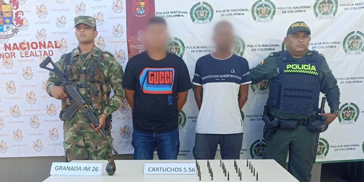Policía del Magdalena Hombres capturados.