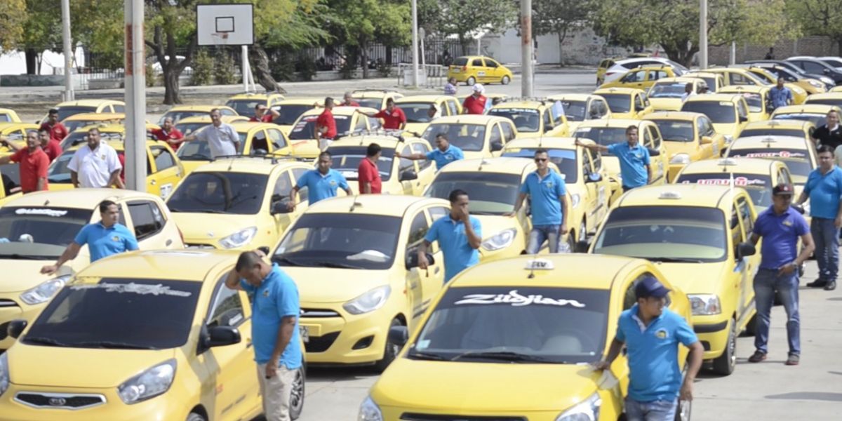 Taxistas en Santa Marta