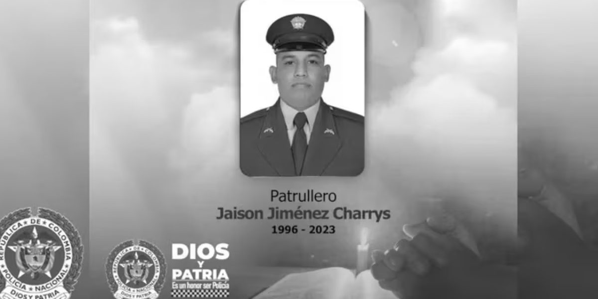 Patrullero Jaison Jiménez Charrys.