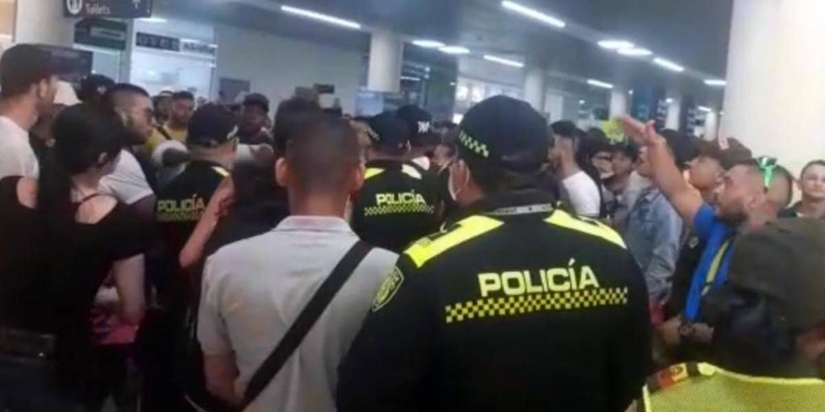 Captura de video Situación en el aeropuerto.