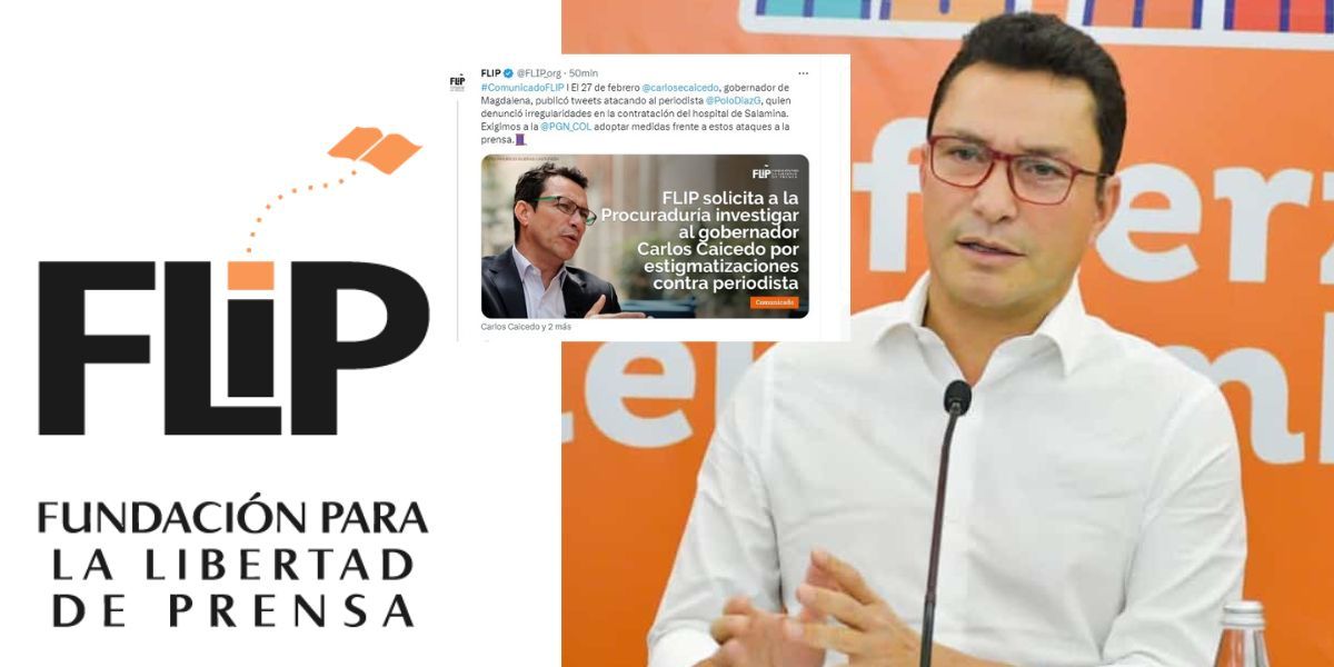 Referencia Pronunciamiento de la FLIP sobre señalamientos del gobernador Carlos Caicedo.