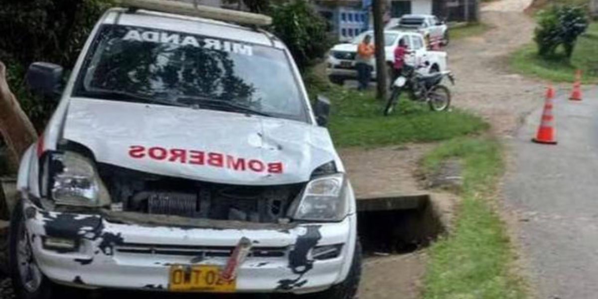 Momento del siniestro vial en Cauca